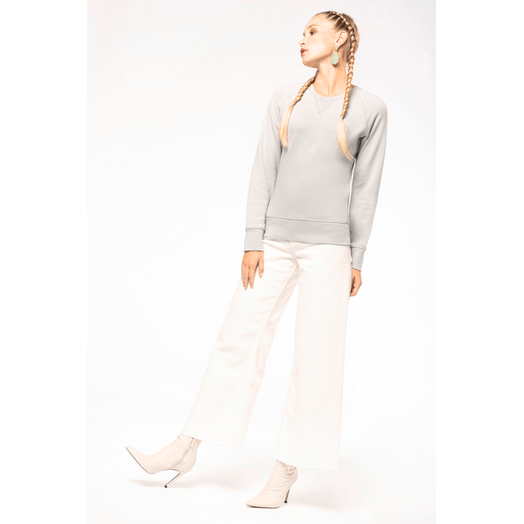 Kariban | Women's bio sweatshirt with round neckline and raglan sleeves